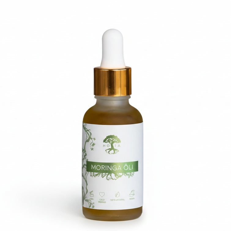 Organic moringa oil cold-pressed for face body and hair care